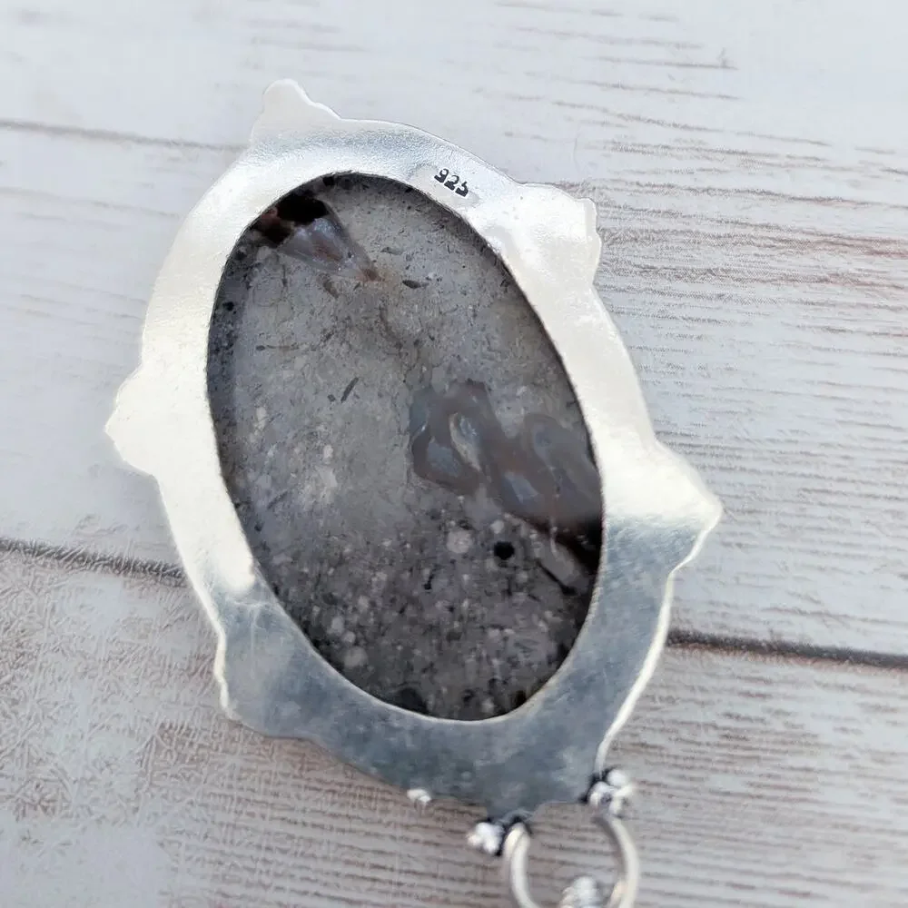 Mudcreek Jasper Ethnic Style Jewelry Pendant 2.75